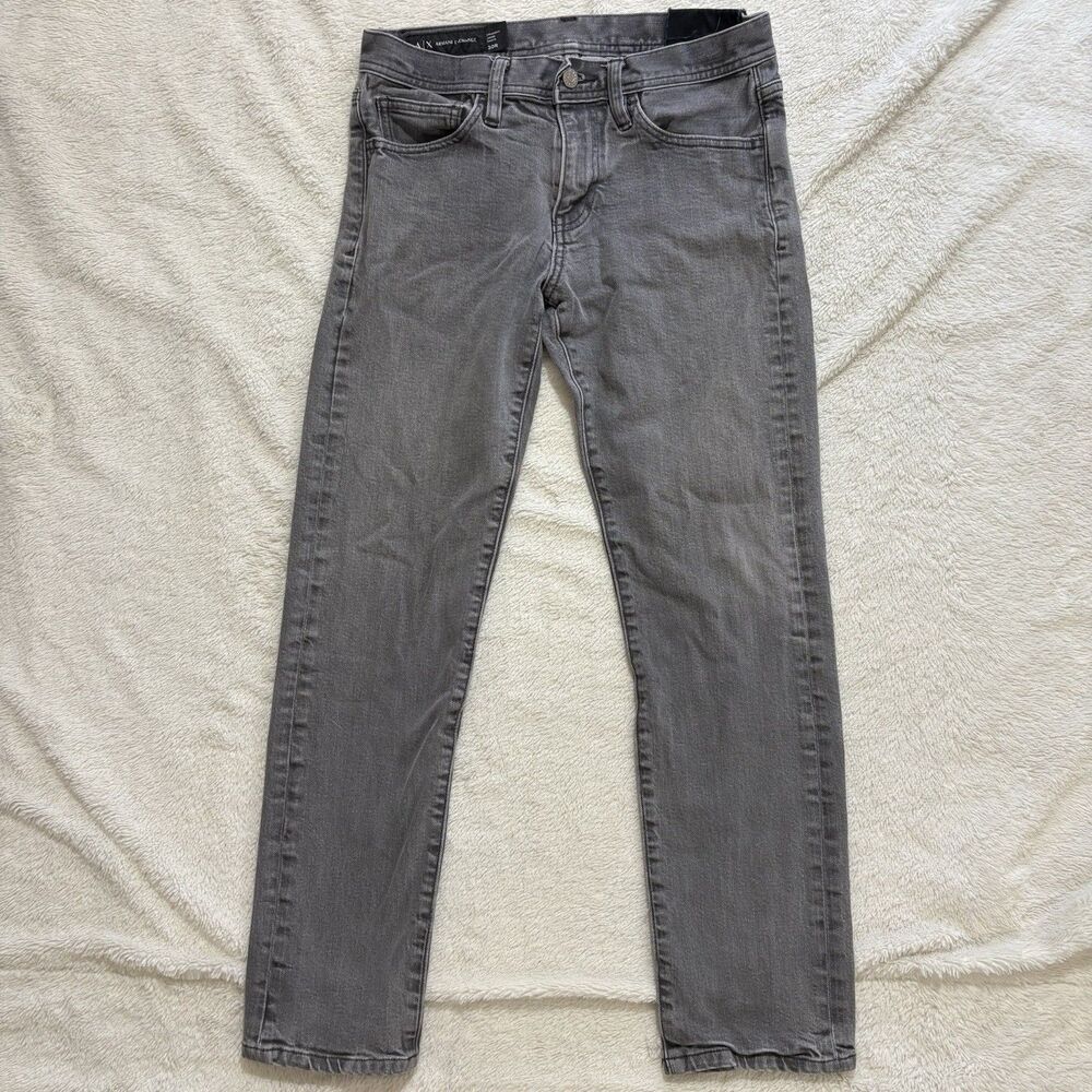 Armani Exchange J16 Striaght Jeans Mens Size 30x29 Gray Denim A/X | 8NZJ16